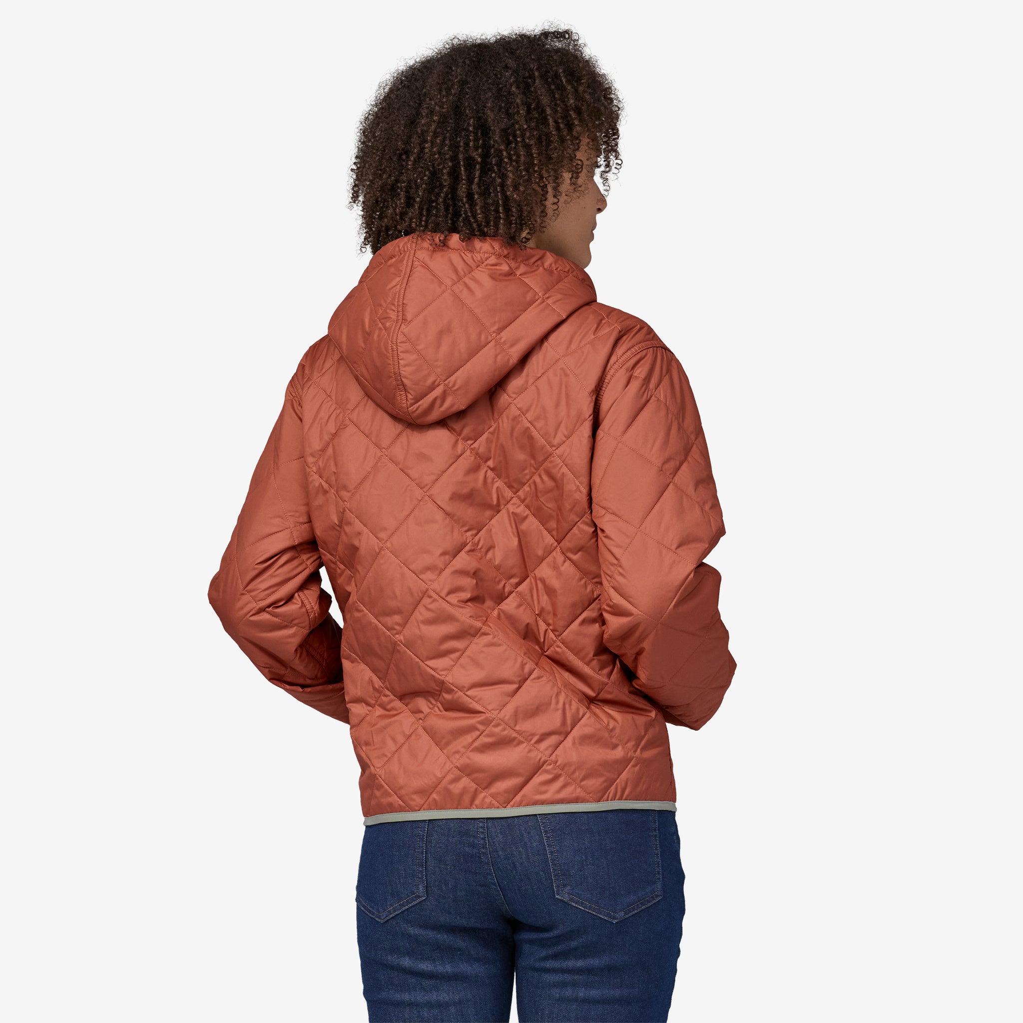 Women's Diamond Quilted Bomber Hoody