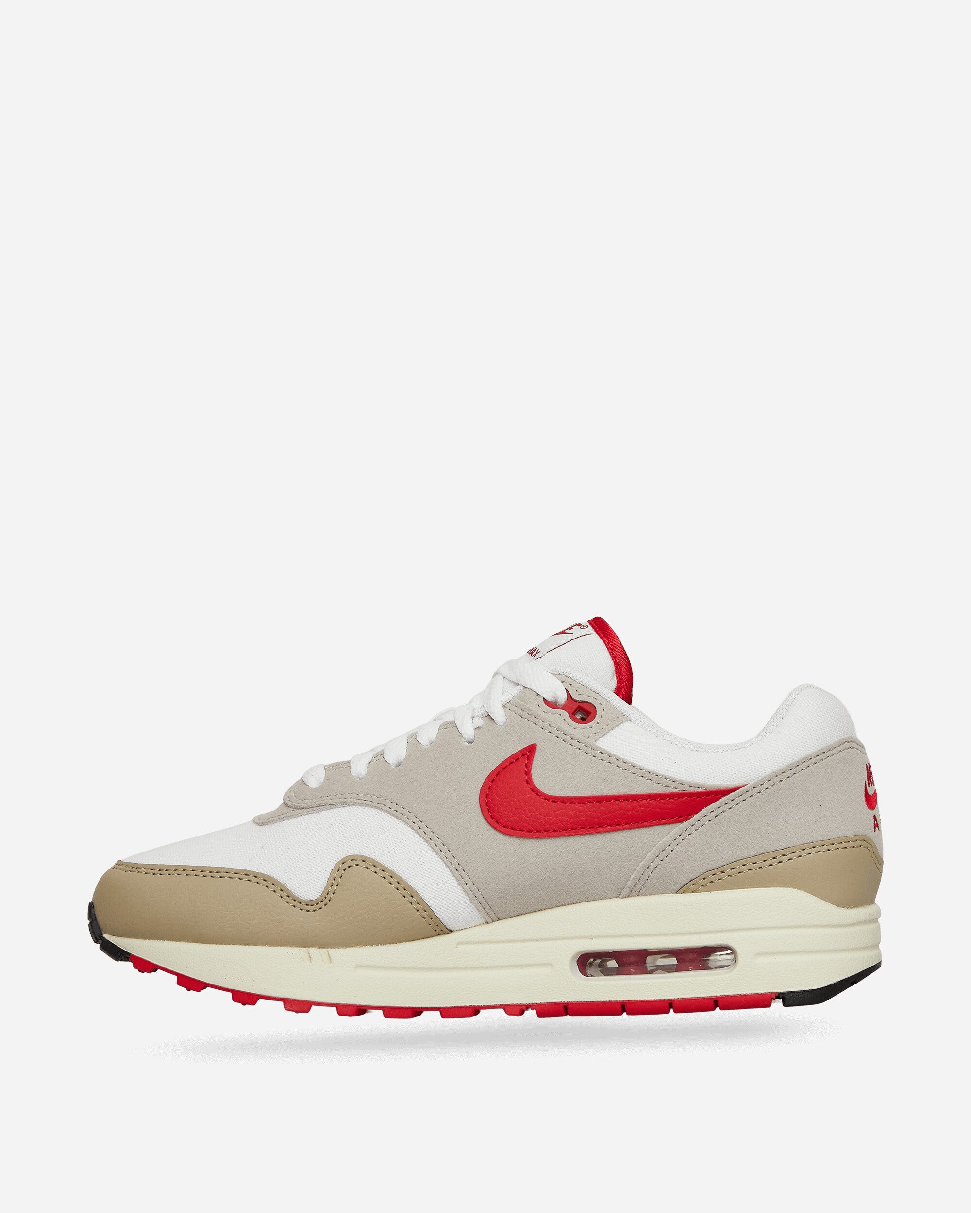 Air Max 1 Sneakers  White / Grey / University Red