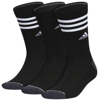 adidas Men's Cushioned 3-Stripe 3.0 3-Pack Crew Socks