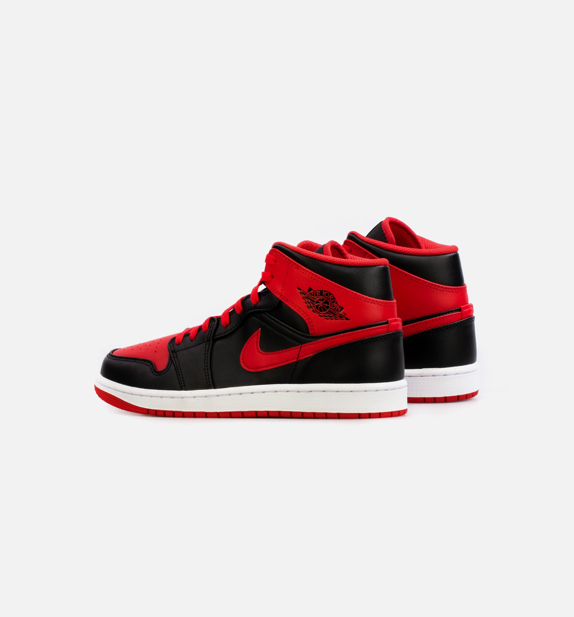 Air Jordan 1 Mid Alternate Bred Mens Lifestyle Shoe - Red/Black