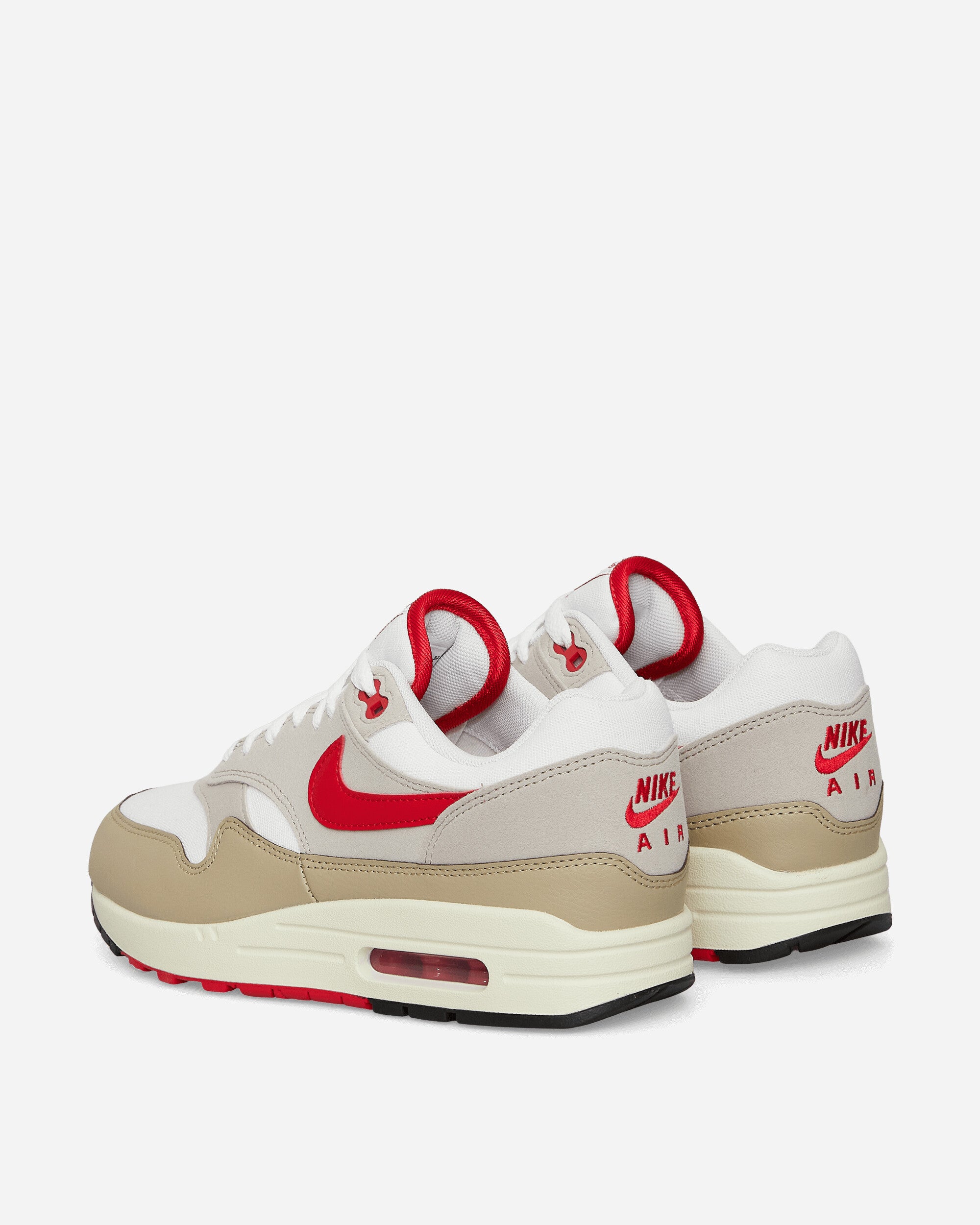 Air Max 1 Sneakers  White / Grey / University Red