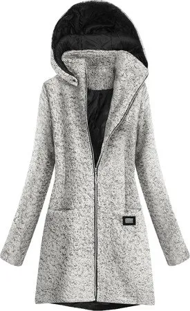 Light gray ladies short coat