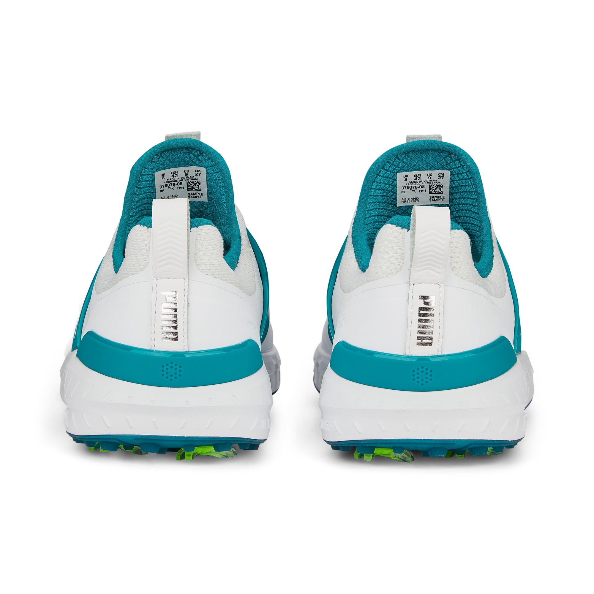 IGNITE ARTICULATE Golf Shoes | Puma White / Puma Silver / Green Lagoon