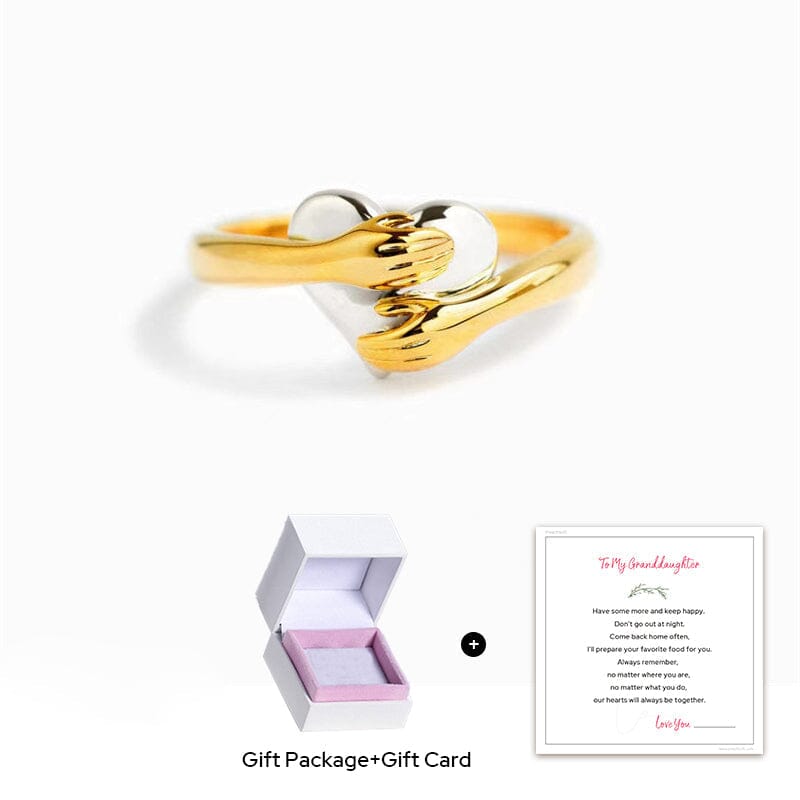 Feel My Love Hug Heart Ring