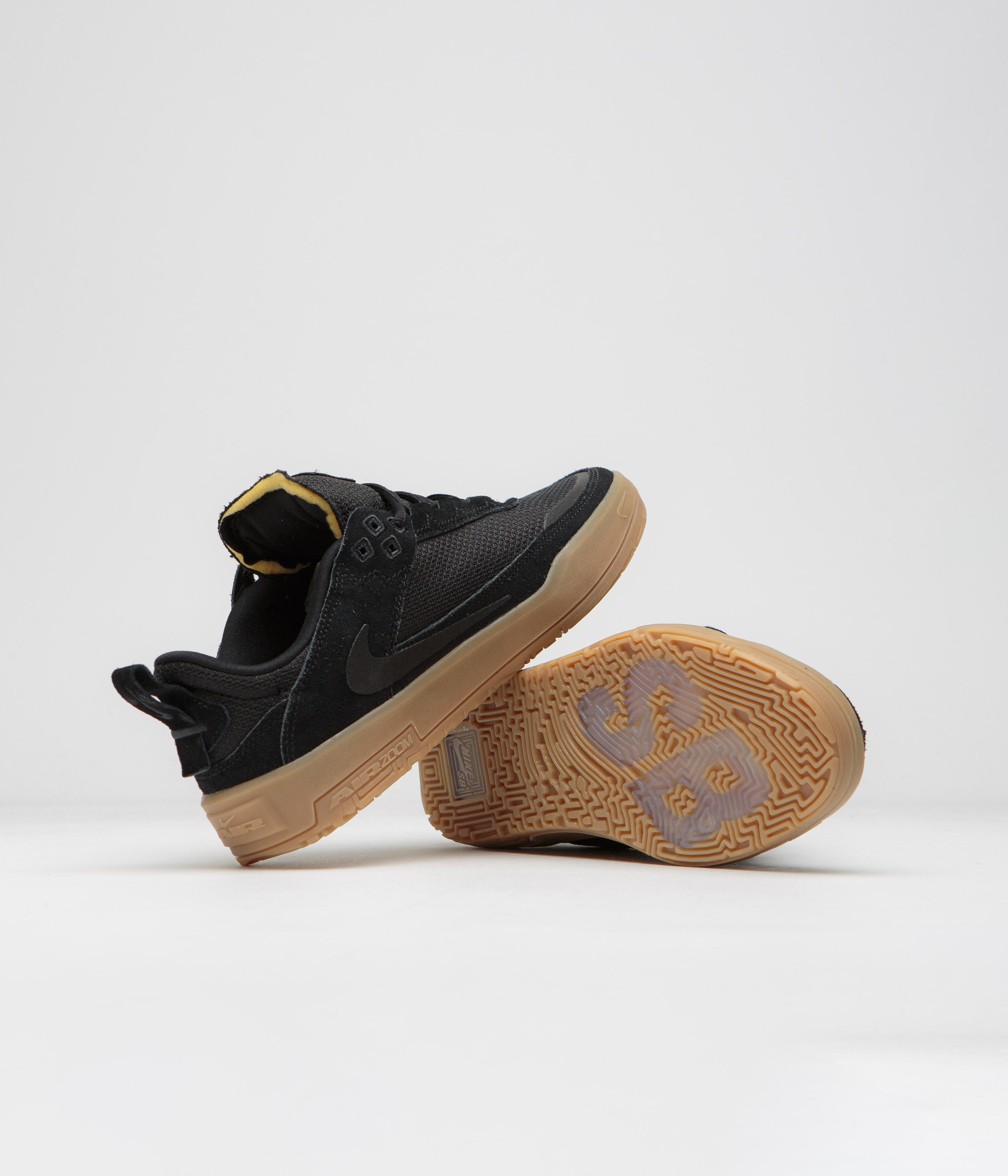 Nike SB Kids Day One Shoes - Black / Black - Gum Light Brown - White