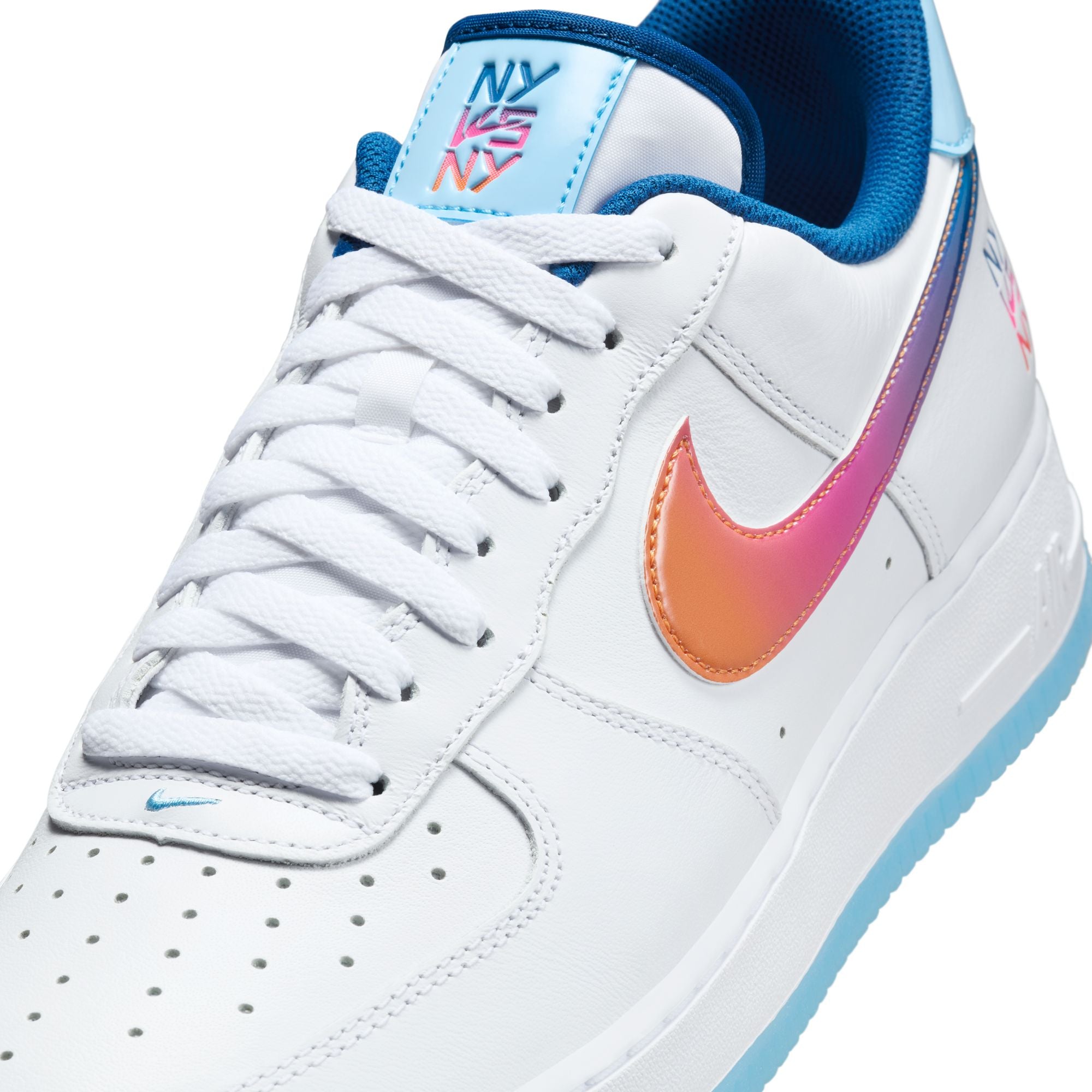 Nike Air Force 1 ‘07 Premium White Multi Color Aquarius Blue HF4833-100