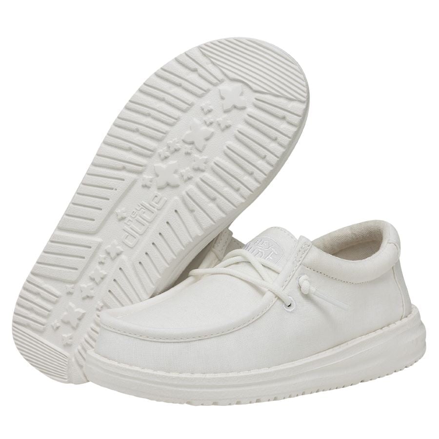 Wally Youth Slub Canvas - White