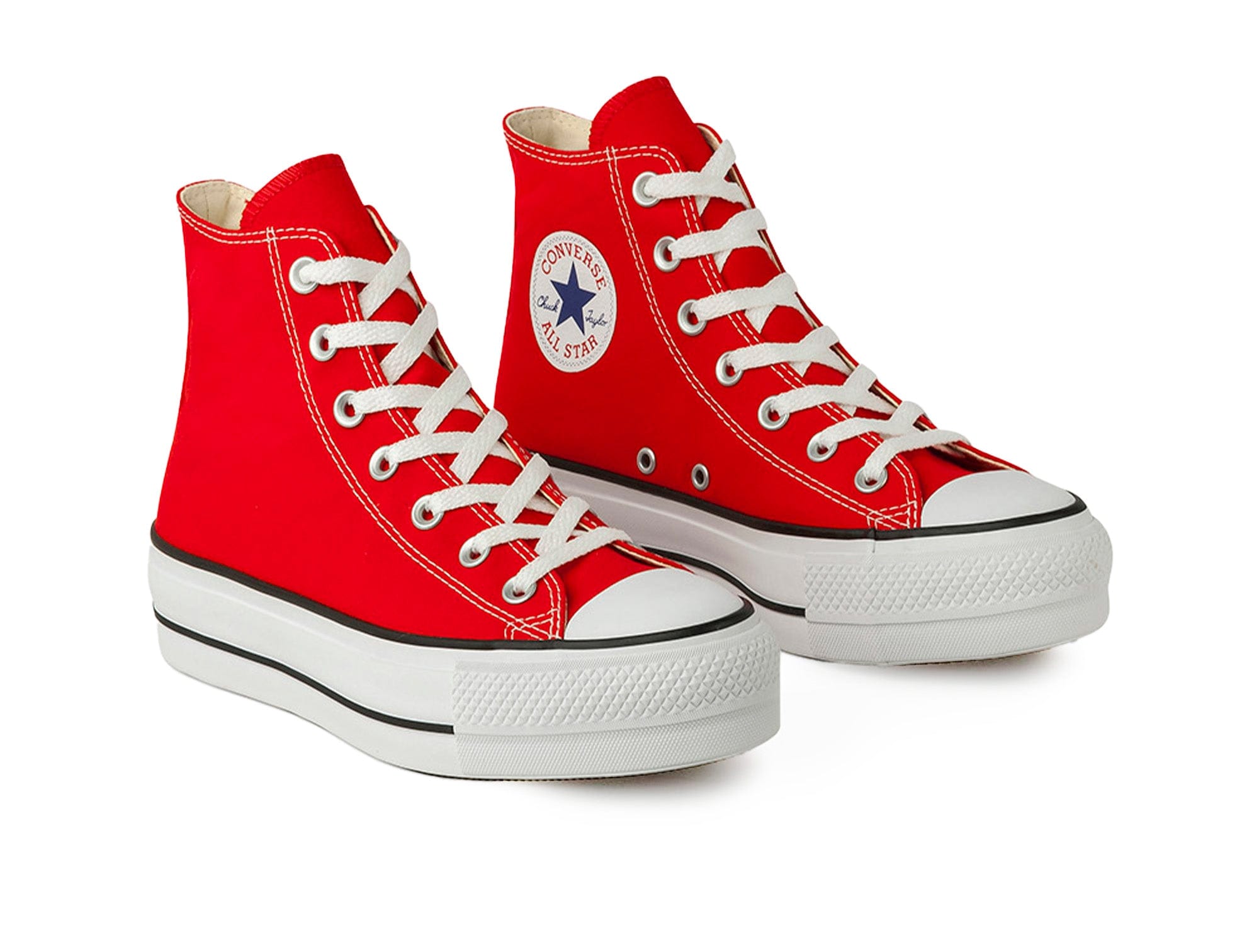 Converse Chuck Taylor Plataforma Hi Womens Rojo