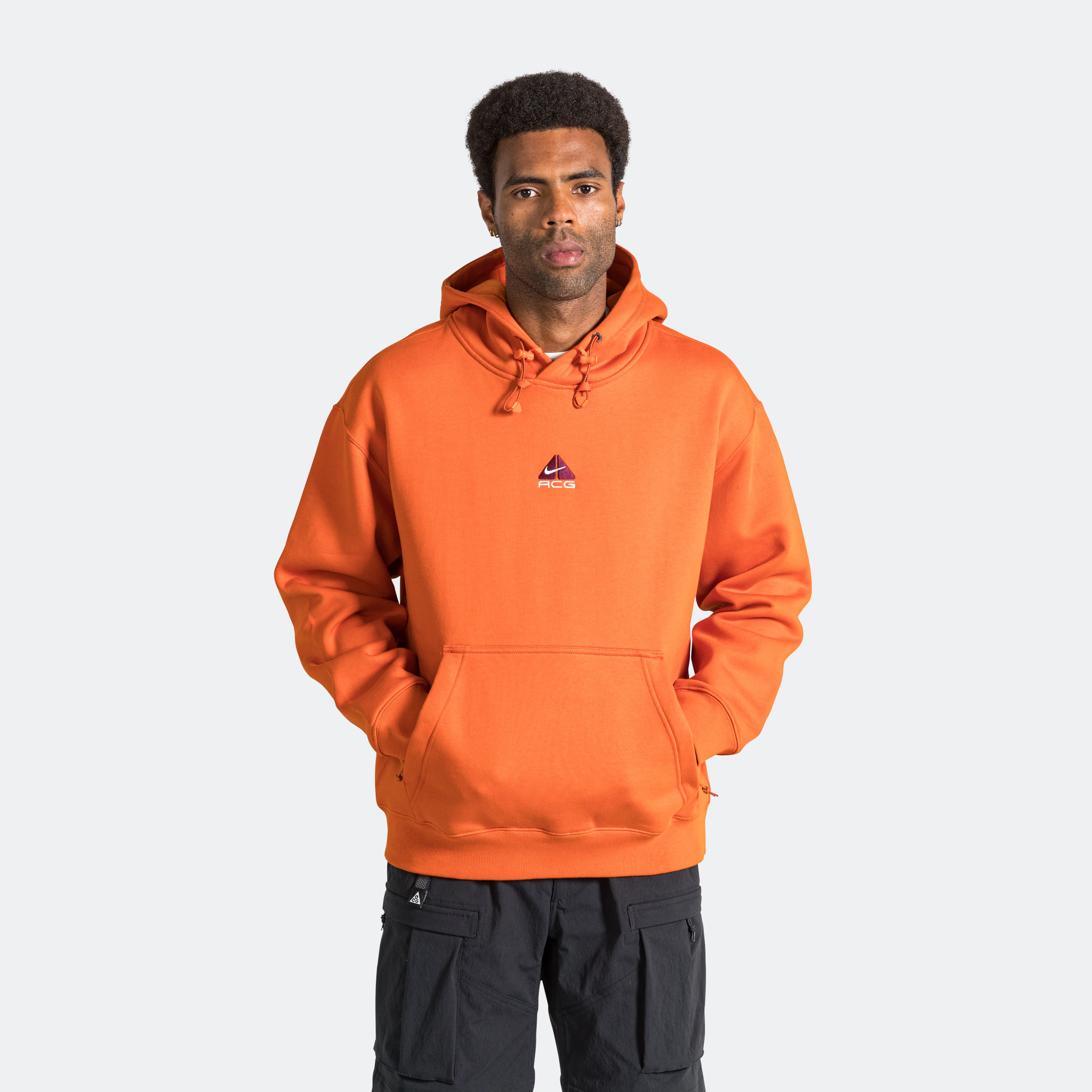 Therma-FIT Tuff Fleece Pullover Hoodie - Campfire Orange/Summit White