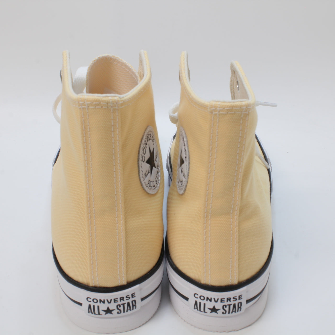 Kids Converse All Star Eva Lift Hi Jnr Sunny Oasis White Black Uk Size 4