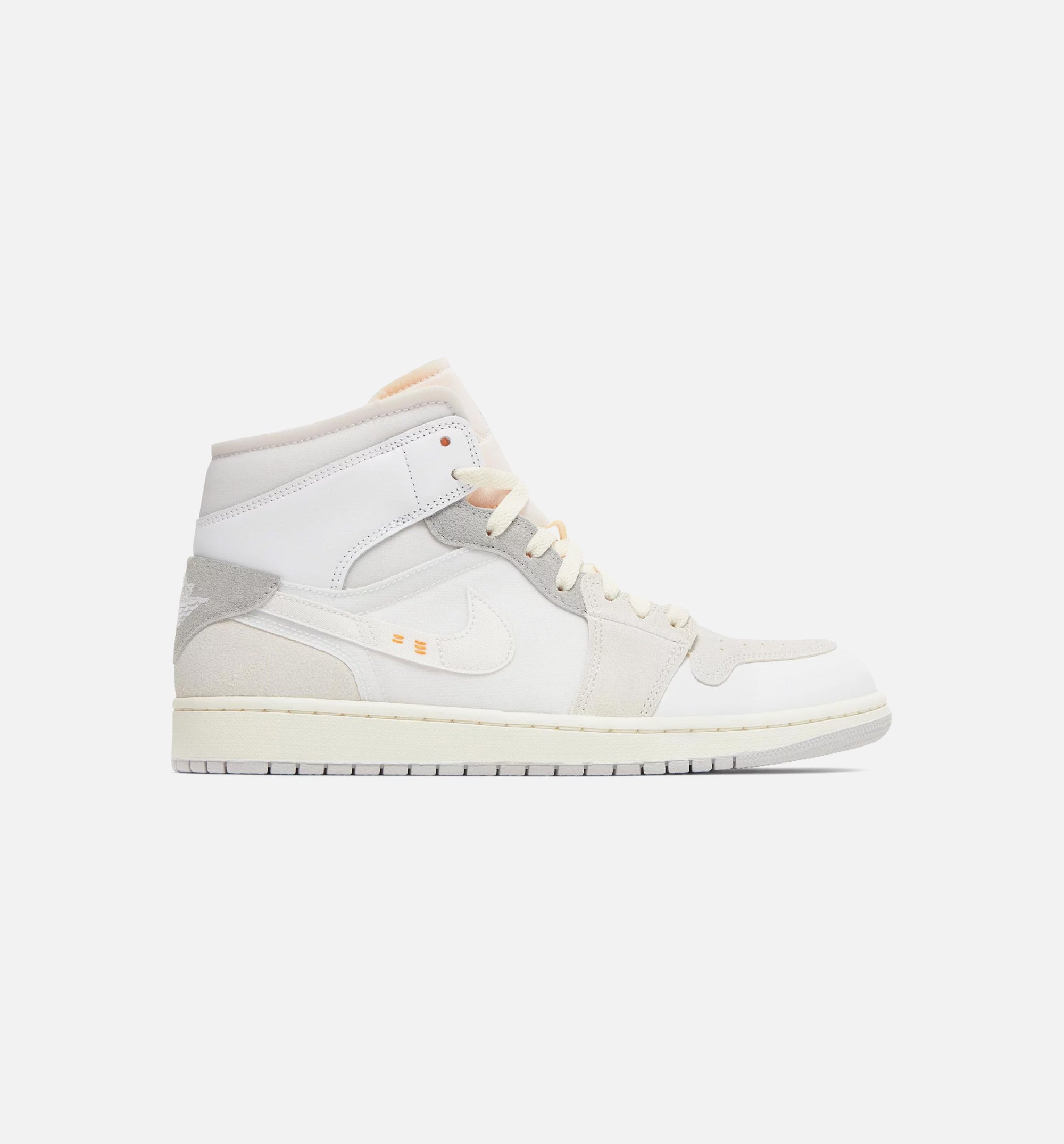 Air Jordan 1 Mid Craft Mens Lifestyle Shoe - White/Grey/Beige