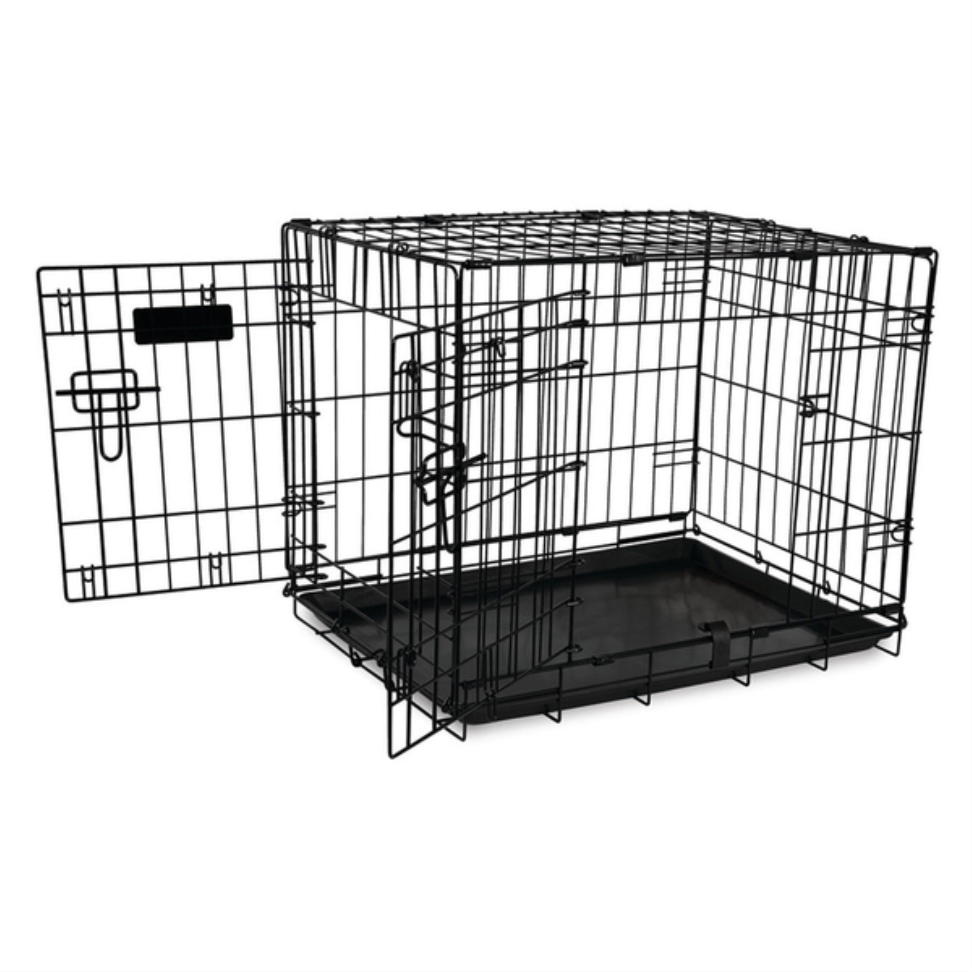 Petmate 2 Door Training Retreat Dog Kennel Hard-Sided Black 24 in - PDS-029695219528
