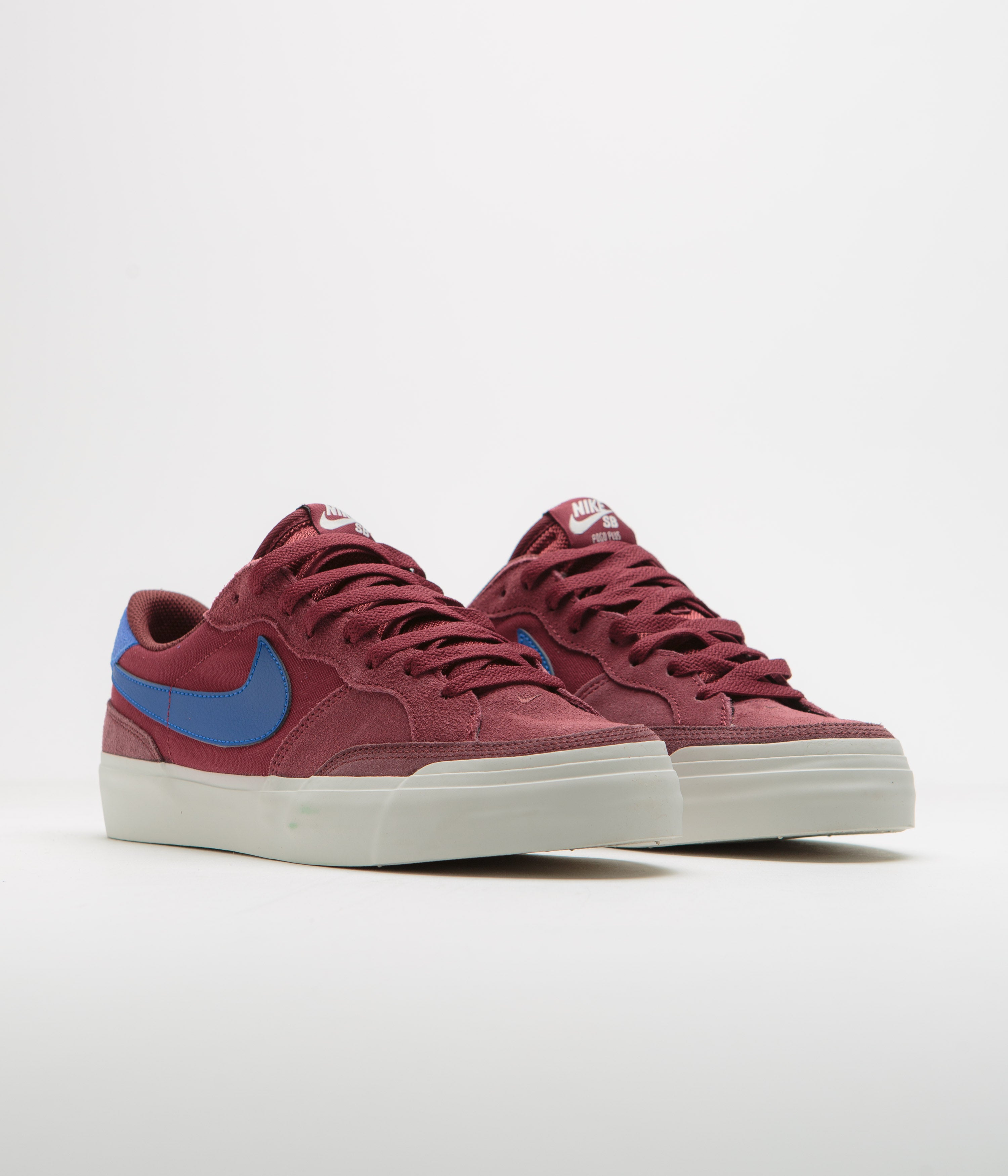 Nike SB Pogo Plus Shoes - Team Red / Hyper Royal - Dark Team Red