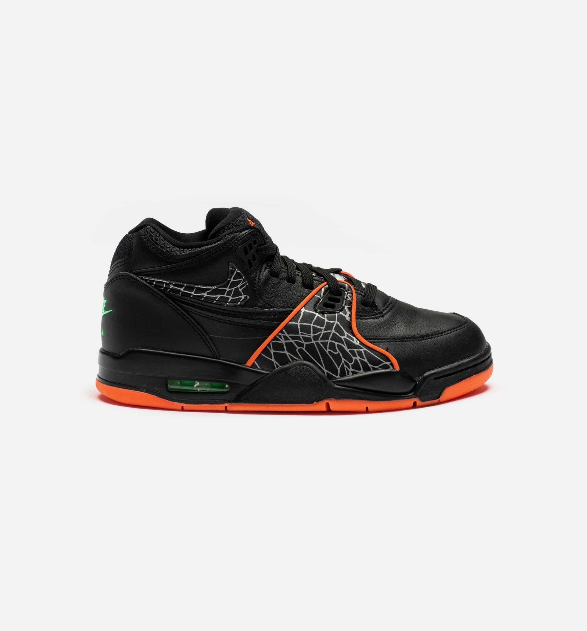 Air Flight 89 All-Star Mens Basketball Shoe - Black/Blaze Orange- Green Strike