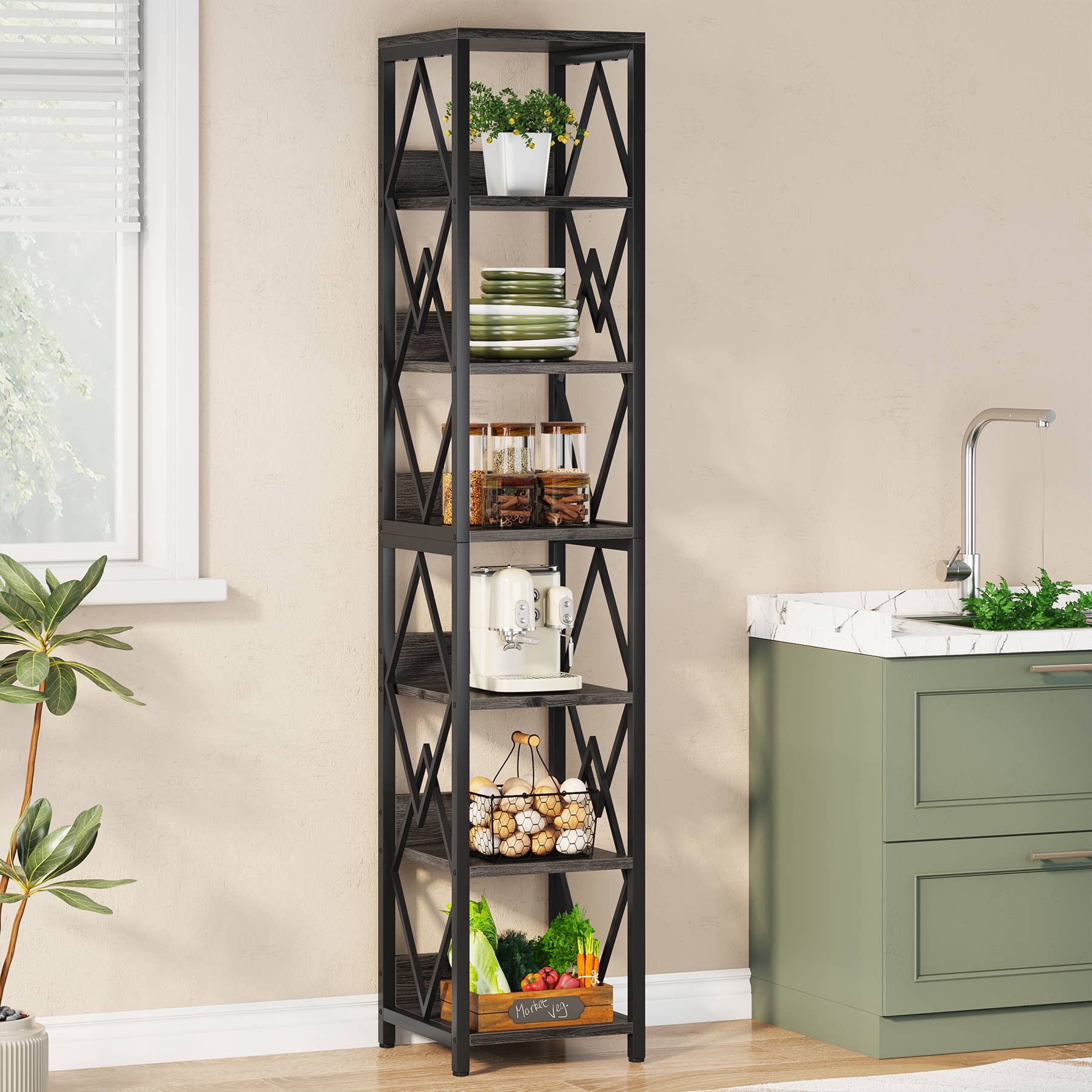 6-Tier Bookshelf, 75