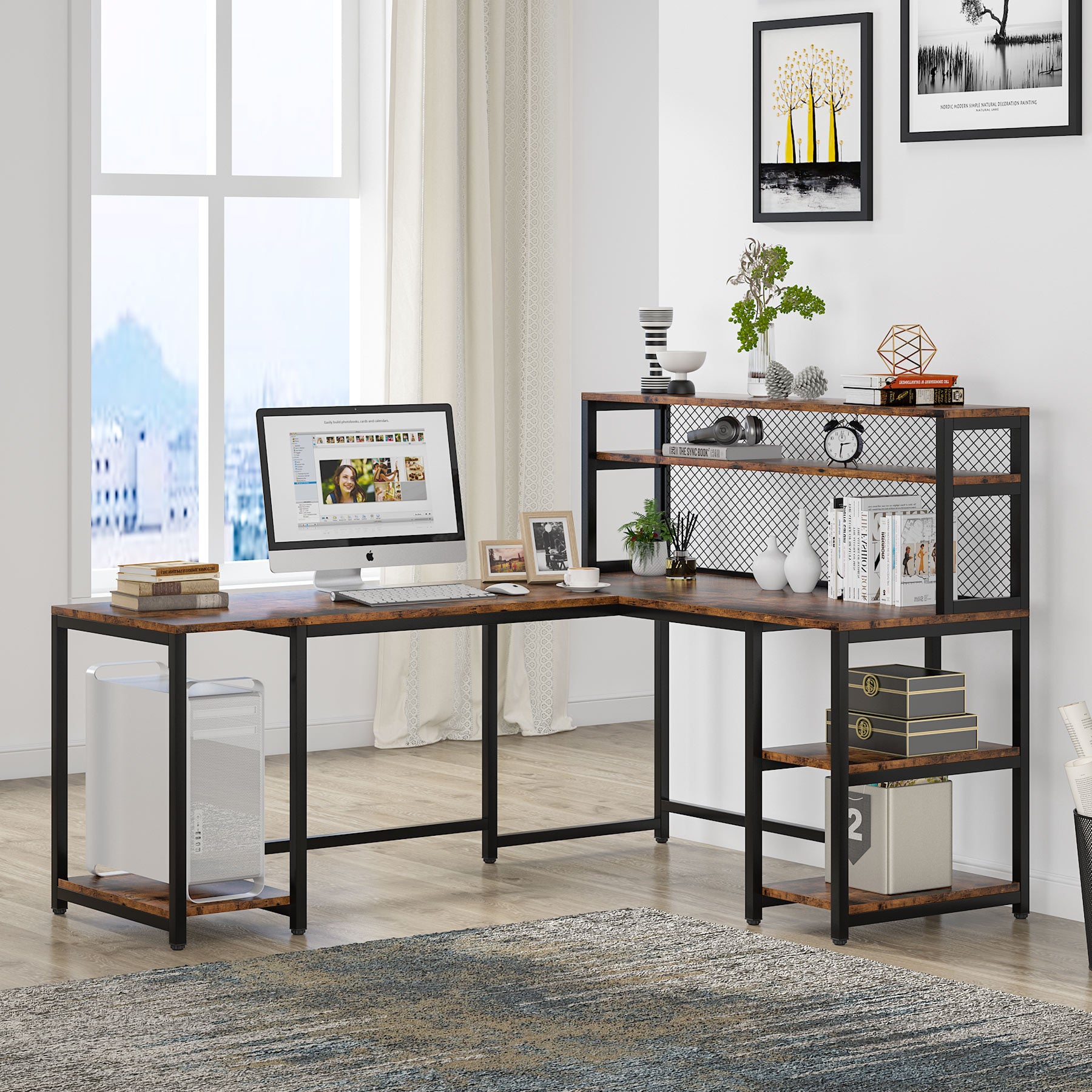 Reversible L-Shaped Desk, 67