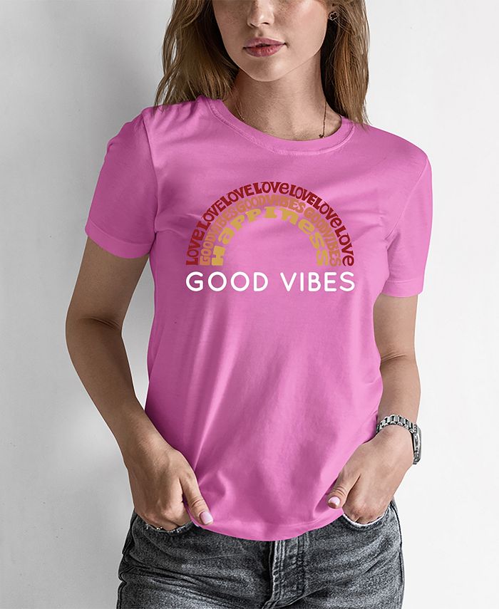 Women's Word Art Good Vibes T-Shirt