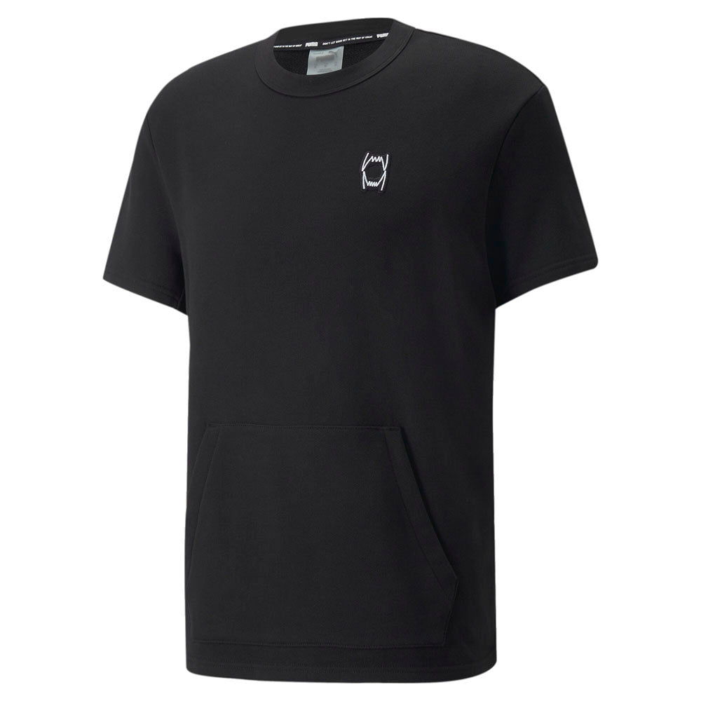 Pivot Cut Off Pullover Crew Neck Short Sleeve T-Shirt