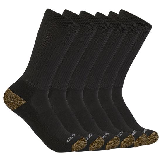 Carhartt Men's Midweight Crew Sock 6-Pack