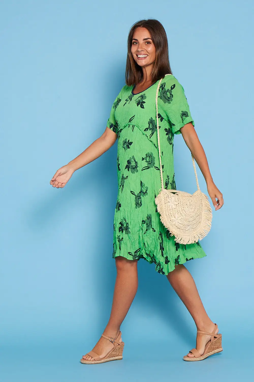 Waterhouse Petite Dress - Green Floral
