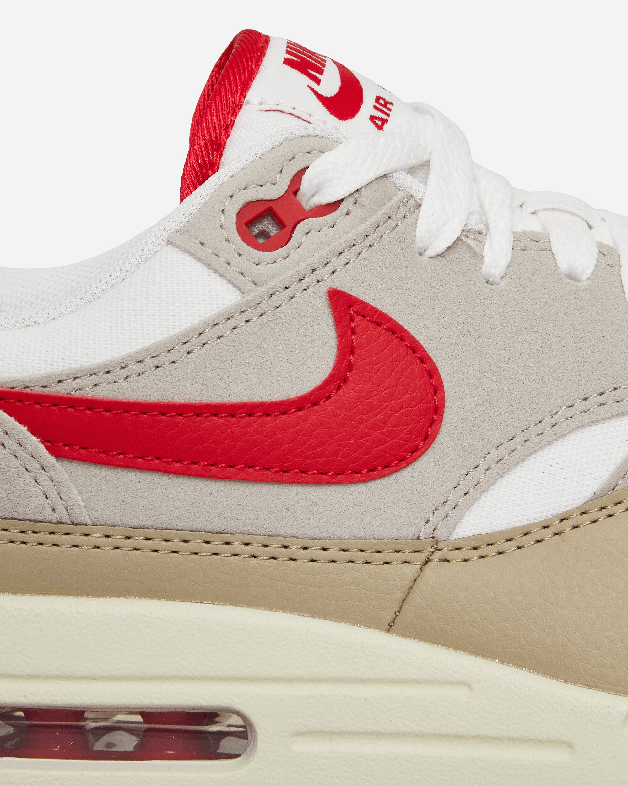 Air Max 1 Sneakers  White / Grey / University Red