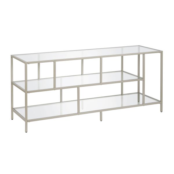 Winthrop Rectangular TV Stand with Glass Shelves for TV's up to 60