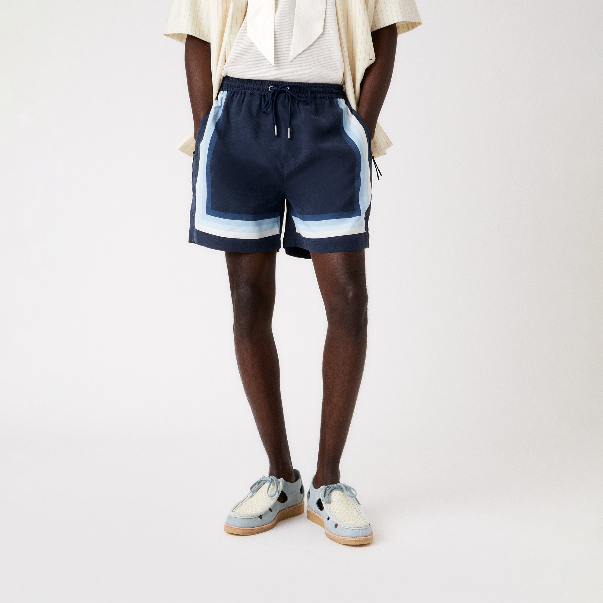 Kith Border Stripe Active Short - Nocturnal