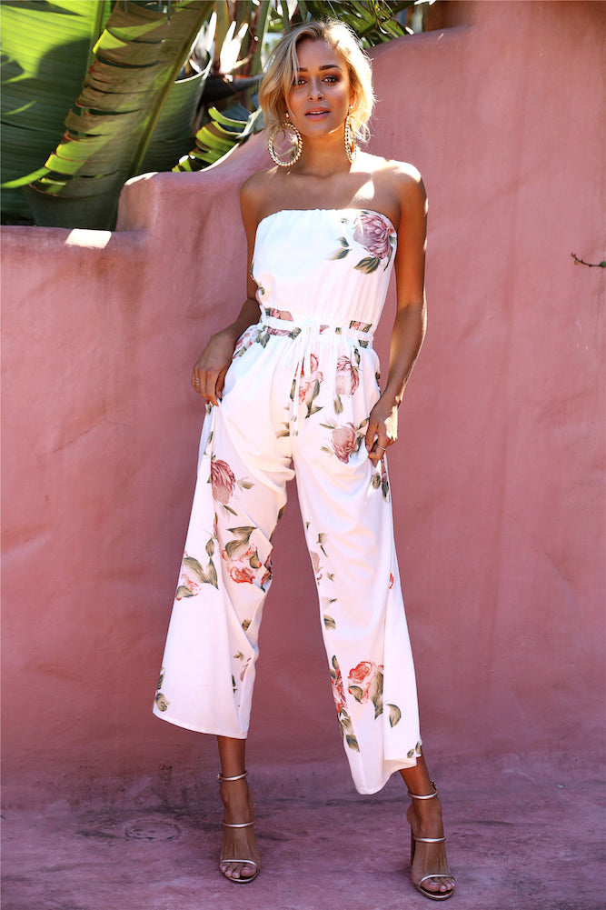 Middle Of The Hill Jumpsuit White