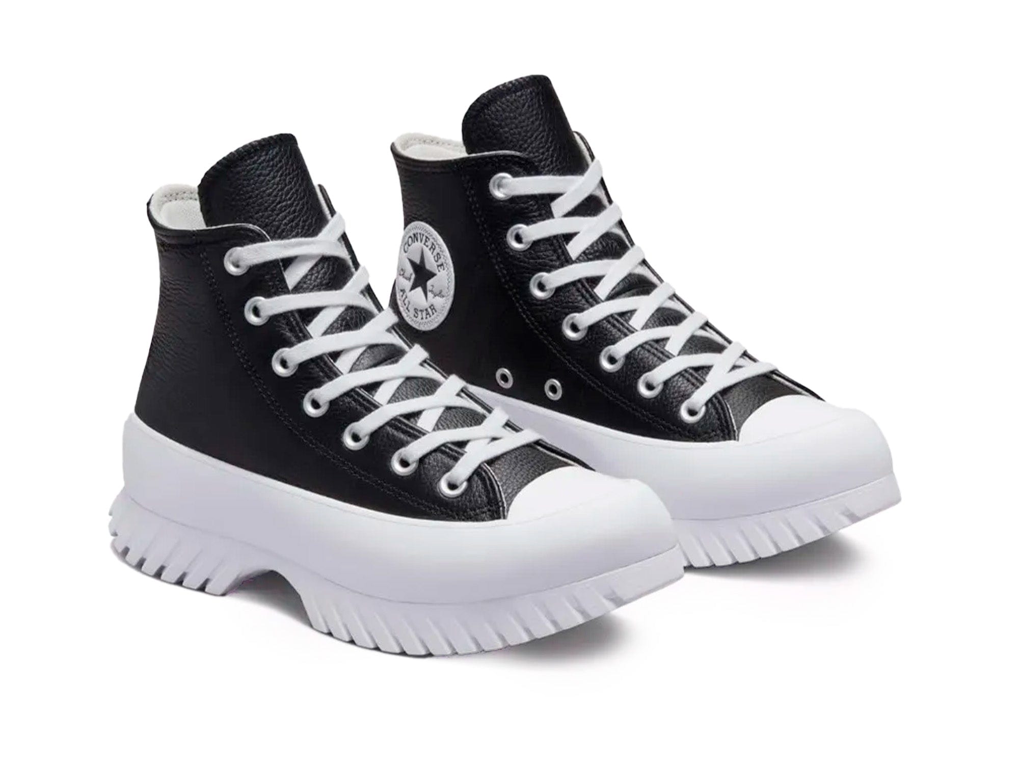 Converse Chuck Taylor Lugged 2 Plataforma Cuero Hi Womens Negro