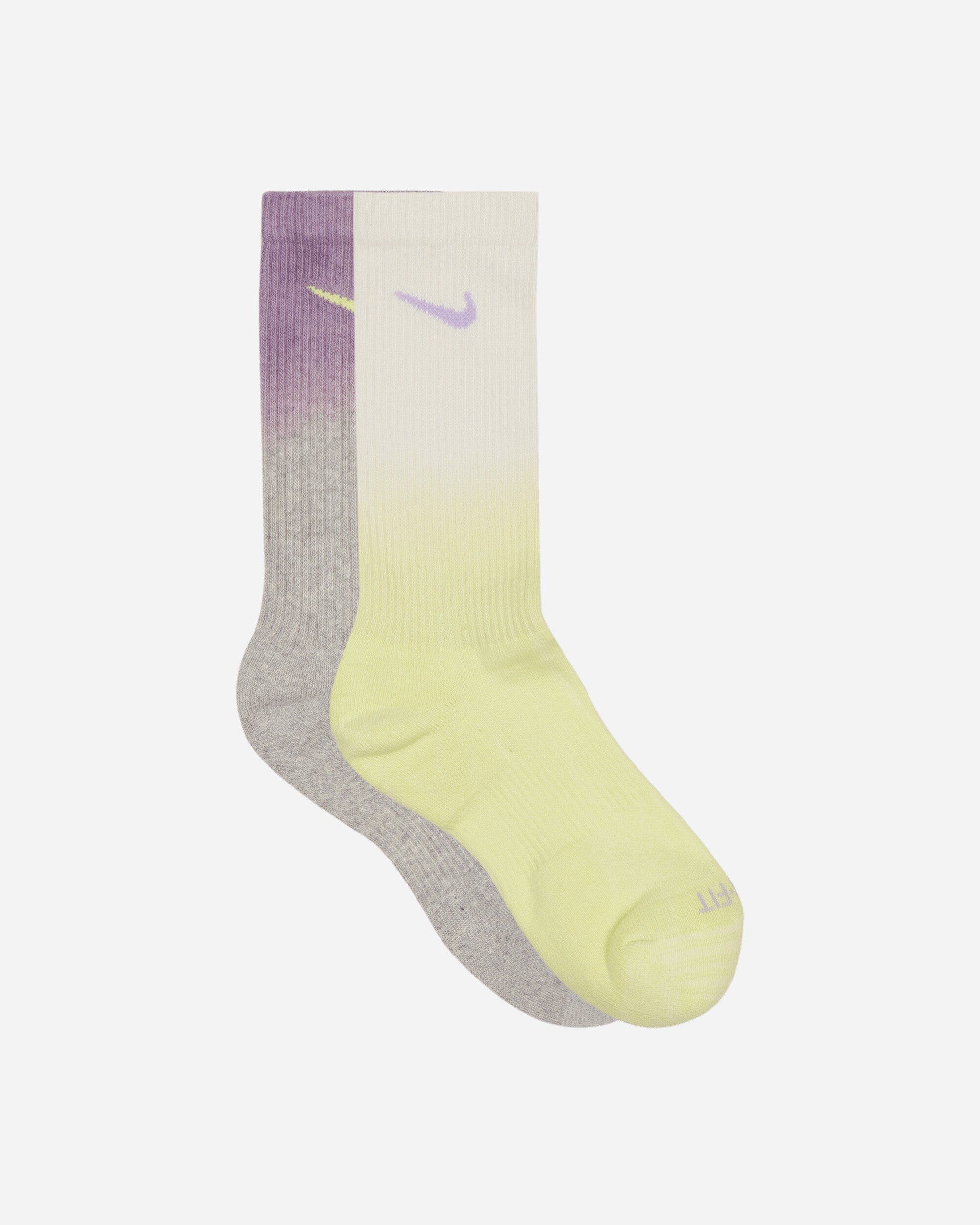 Everyday Plus Cushioned Crew Socks Yellow / Purple / Cream