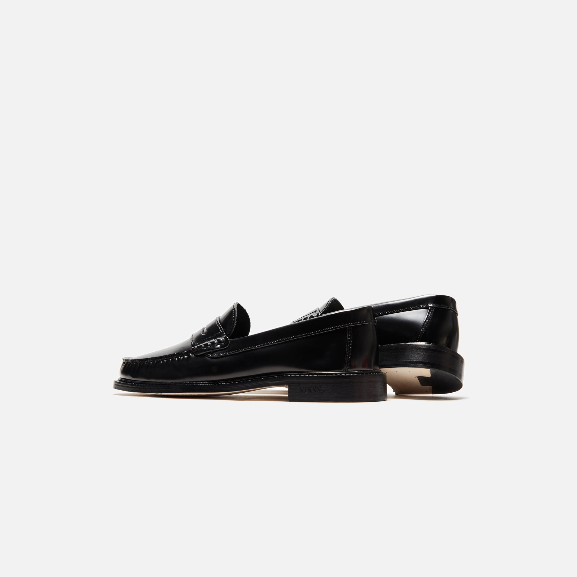 VINNY's Yardee Mocassin Loafer - Polido Leather Black