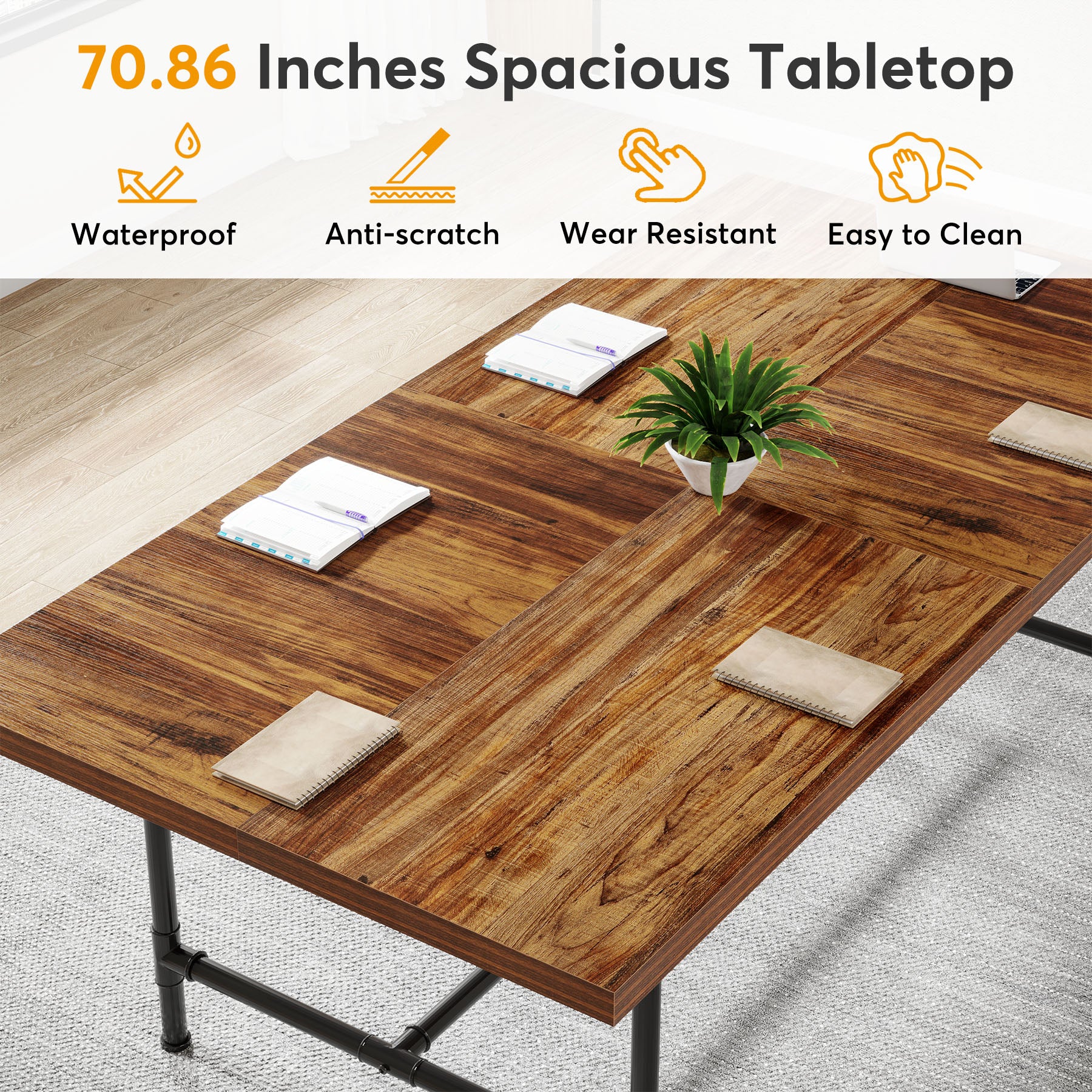 6FT Conference Table, 70.8