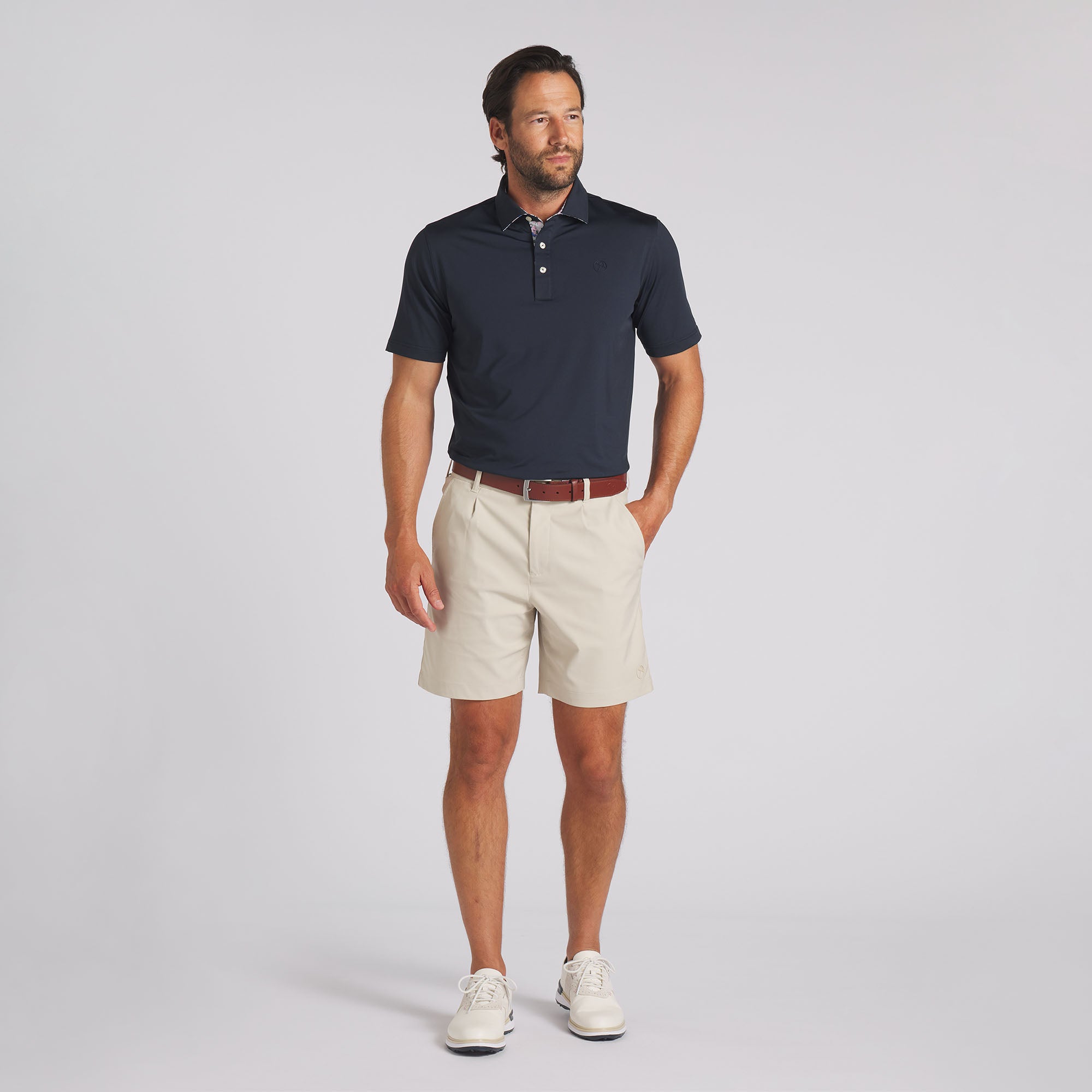 AP Floral Trim Golf Polo