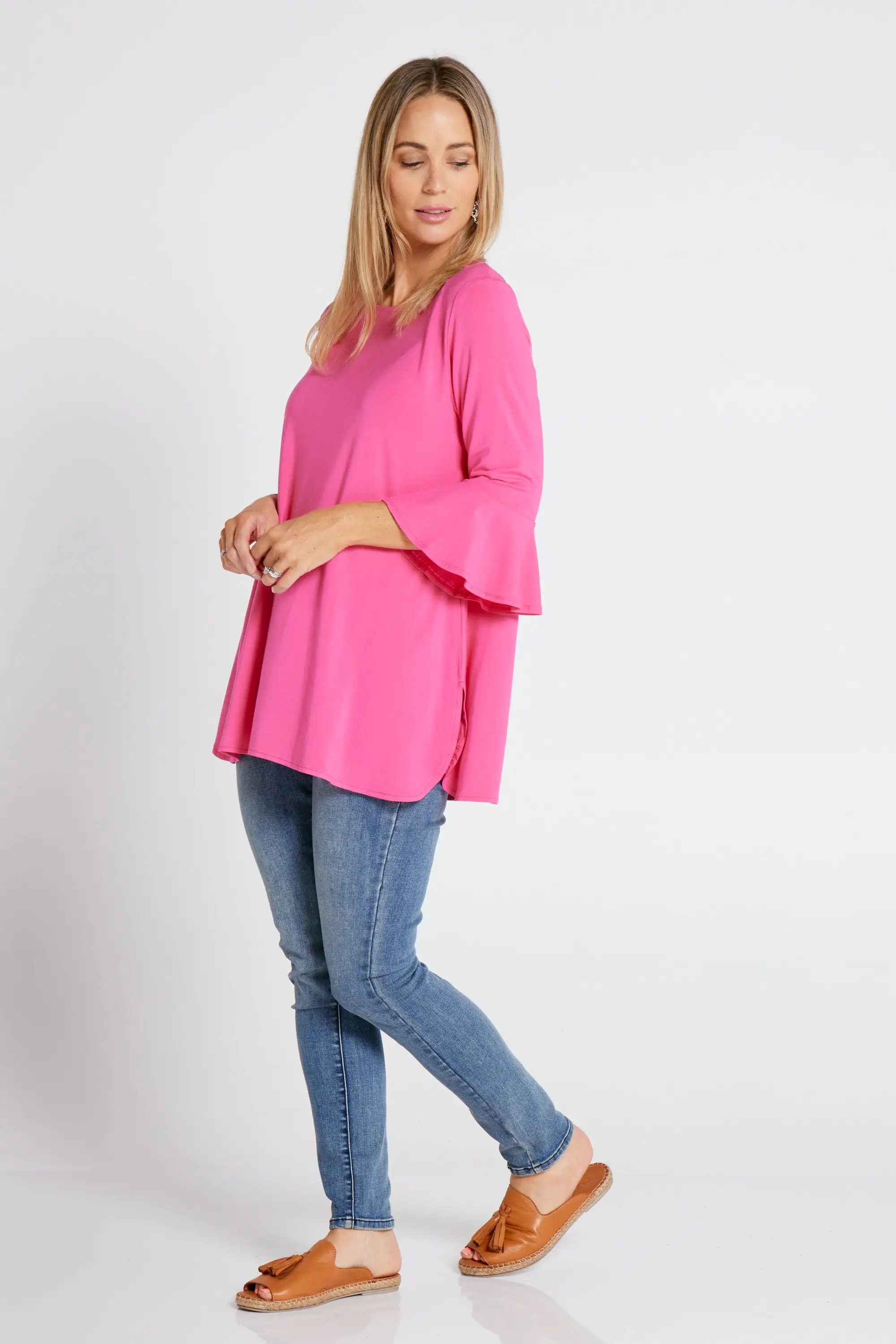 Lacey Bamboo Top - Hot Pink