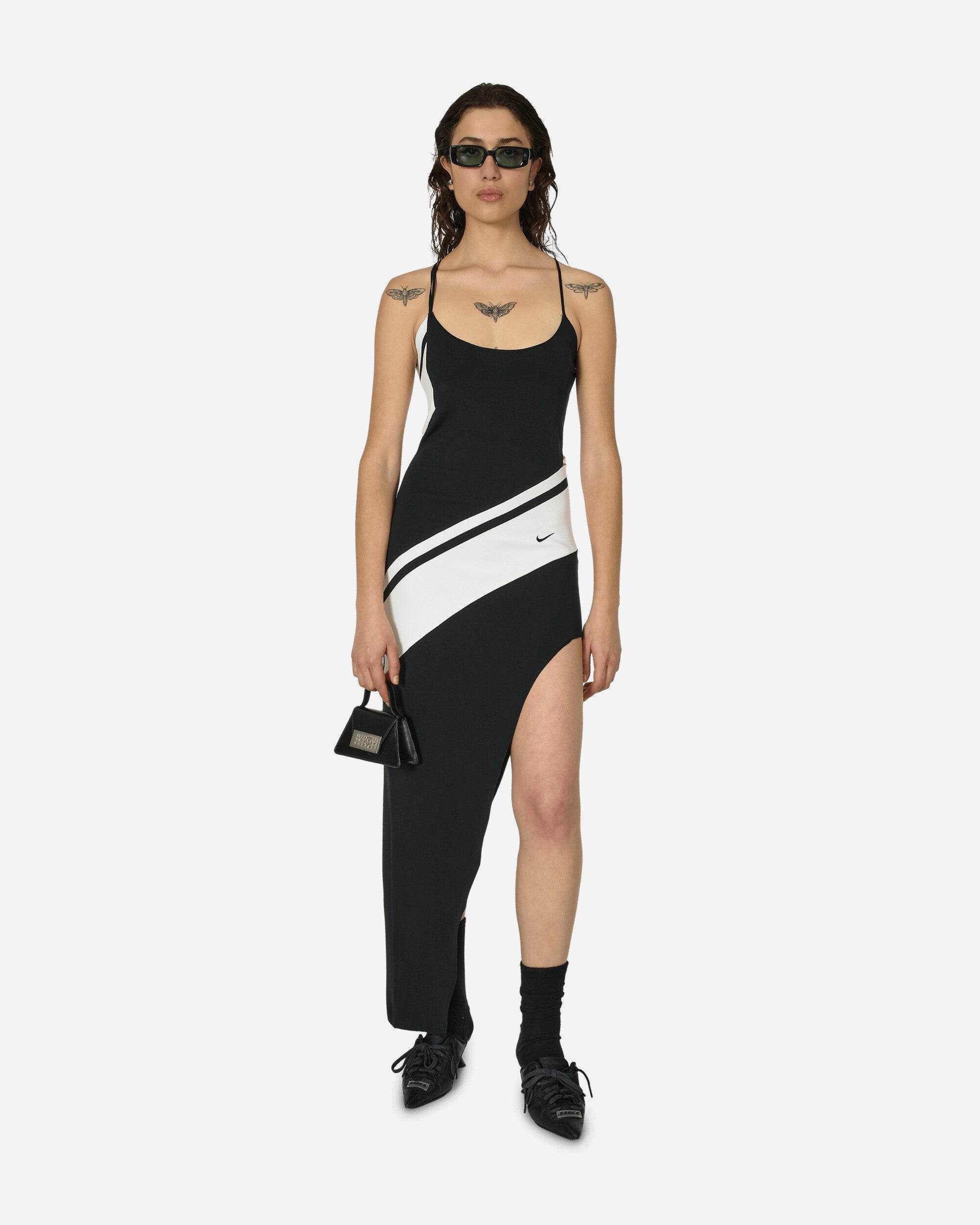 Asymmetrical Dress Black / White