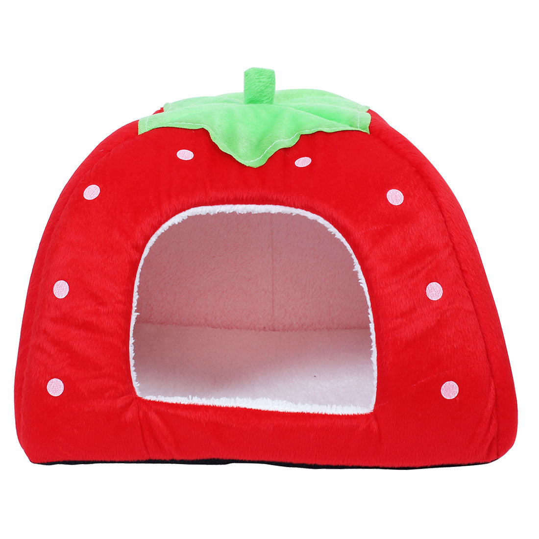 Foldable Strawberry Pet Dog Cat Bed Doggy Kennel House Puppy Basket Pat L