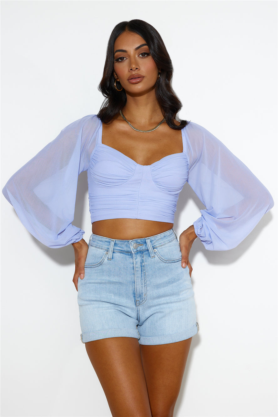 Style Mode Crop Top Lilac