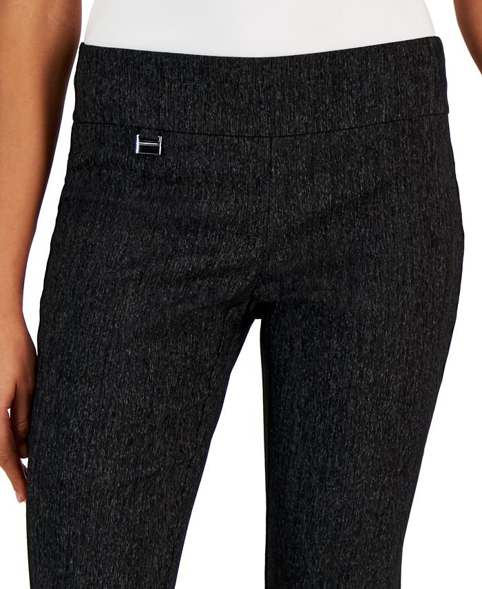 Women's Tummy-Control Textured Skinny Capri Pants， Created for Macy's