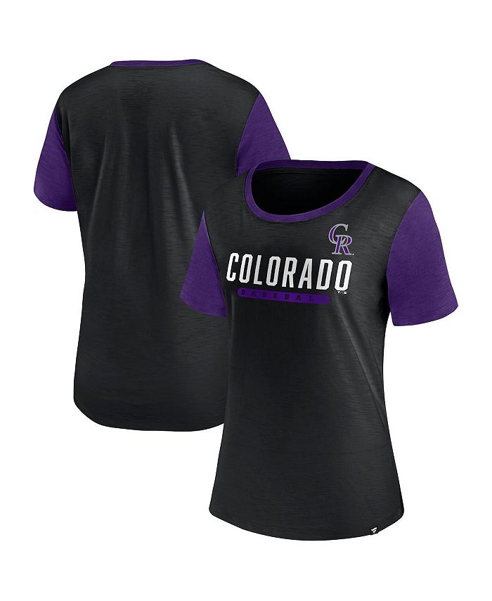 Women's Branded Black Colorado Rockies Mound T-shirt