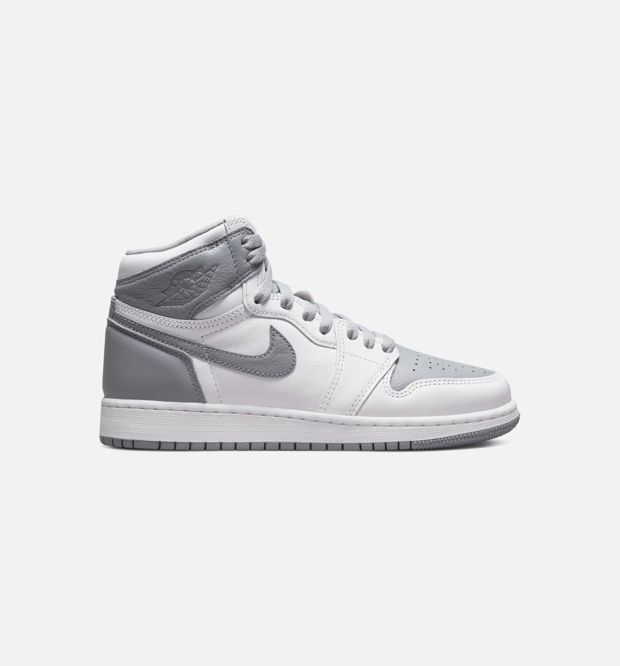 Air Jordan 1 High OG Stealth Grade School Lifestyle Shoe - Grey/White Free Shipping