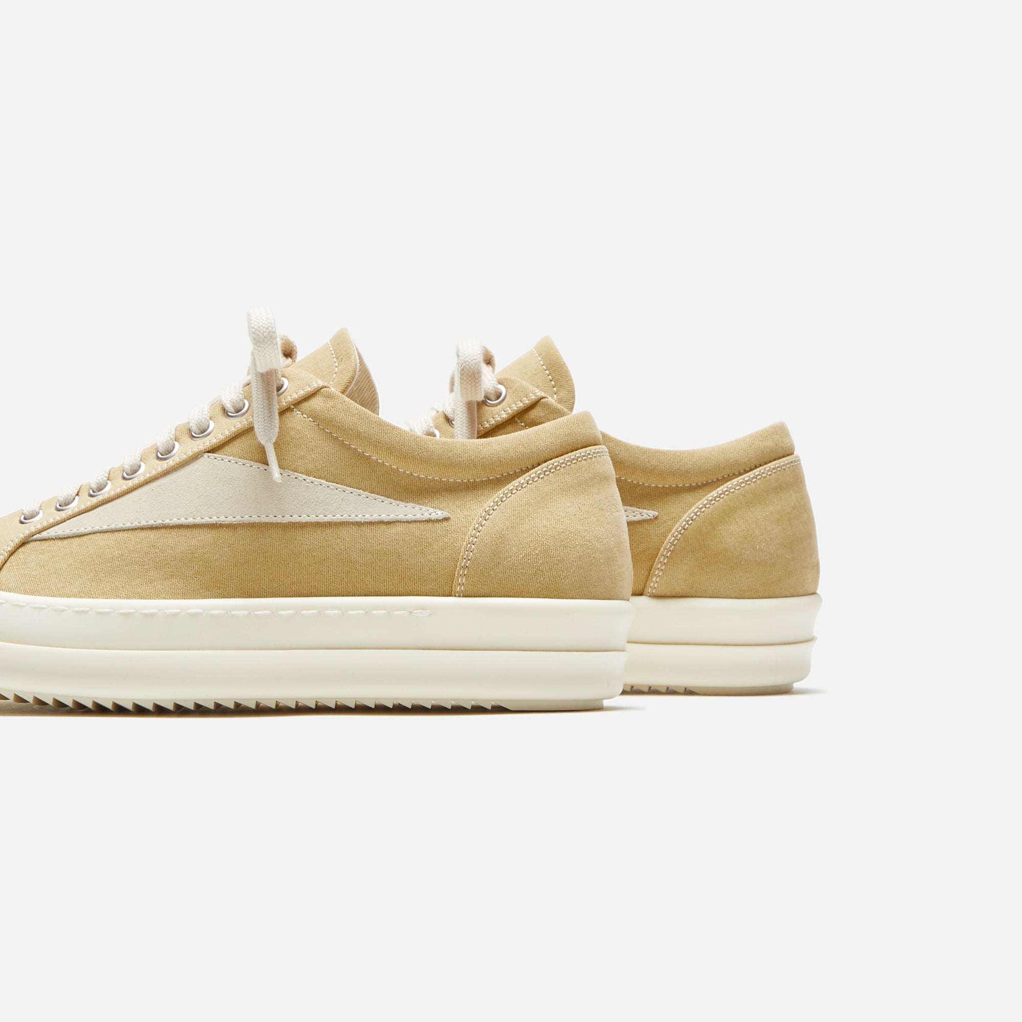 Rick Owens WMNS Vintage Sneakers - Mustard / Milk / Milk Scarpe in Denim