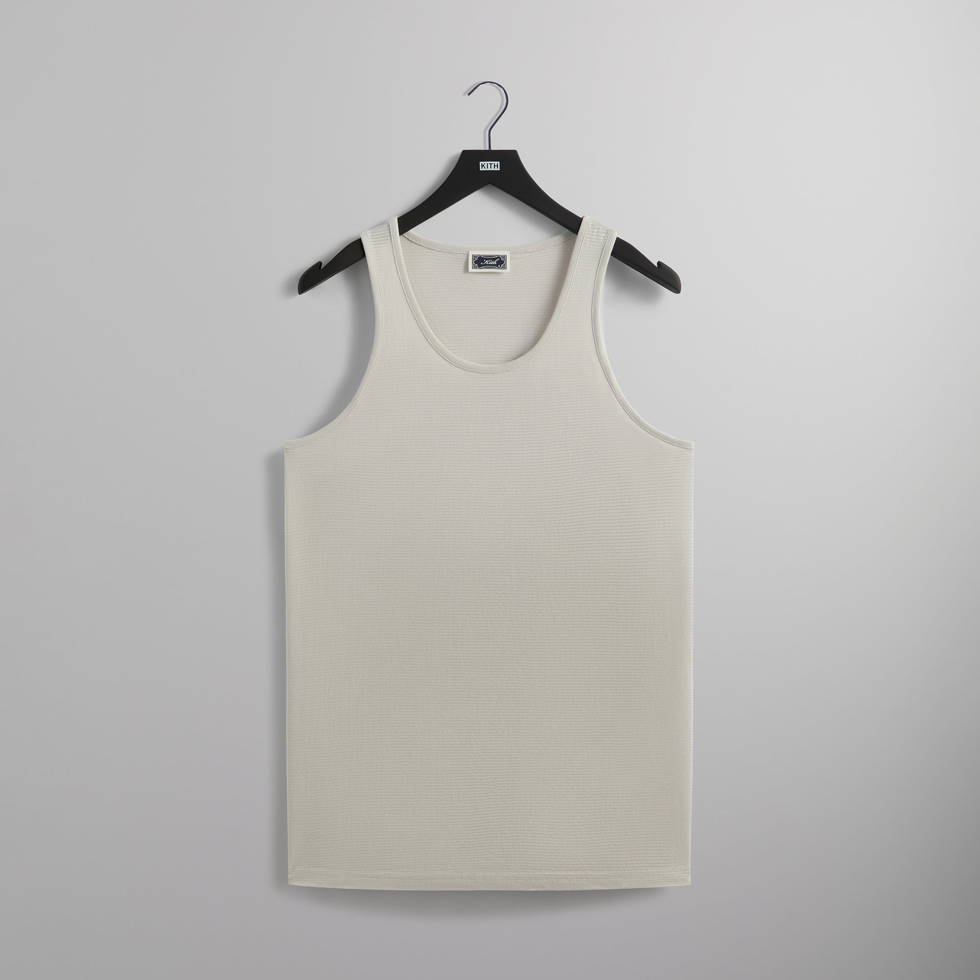 Kith Pointelle Mesh Spencer Tank - Concrete