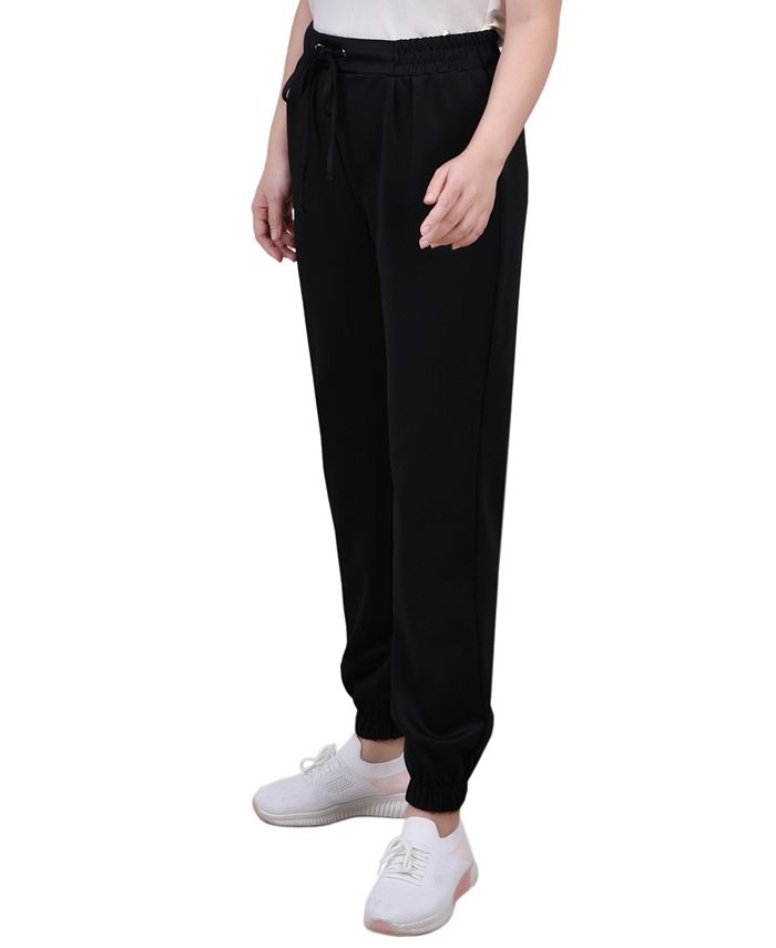 Petite Long Elastic Waist Pants