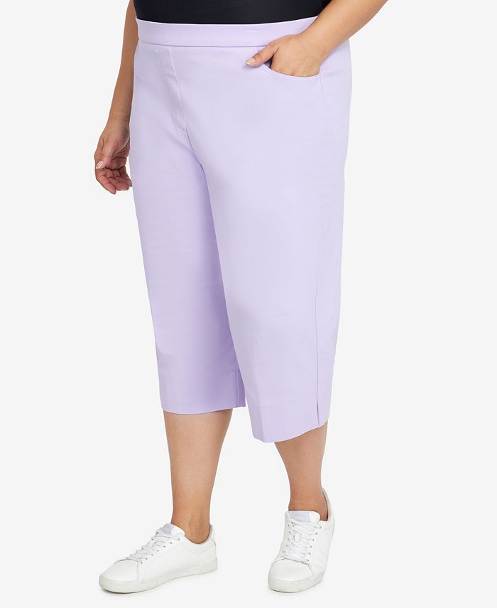 Plus Size Classic Allure Stretch Clamdigger Capri Pant