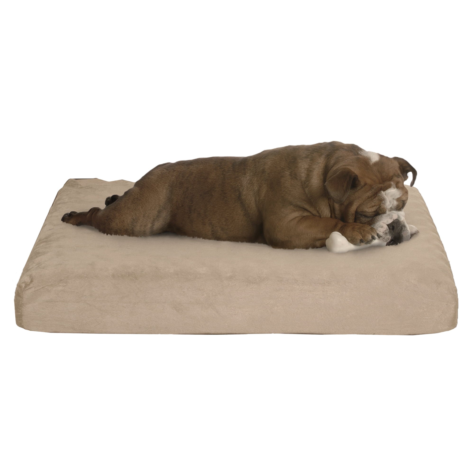 Petmaker Orthopedic Dog Bed， Tan， 26x19x4