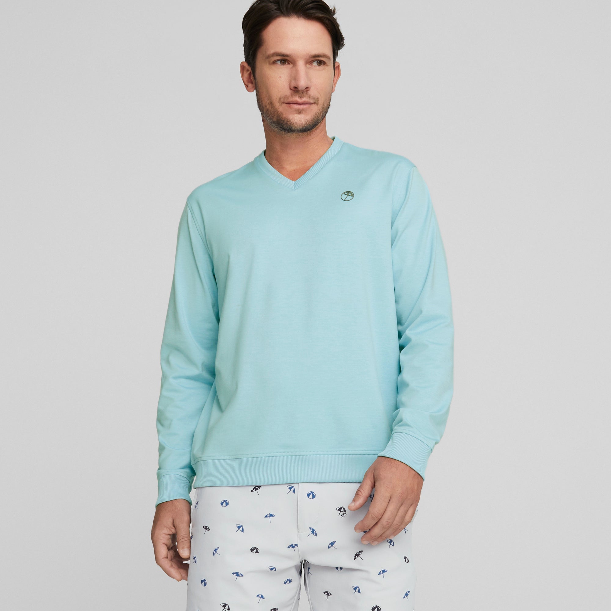 AP CLOUDSPUN V-Neck Golf Sweatshirt