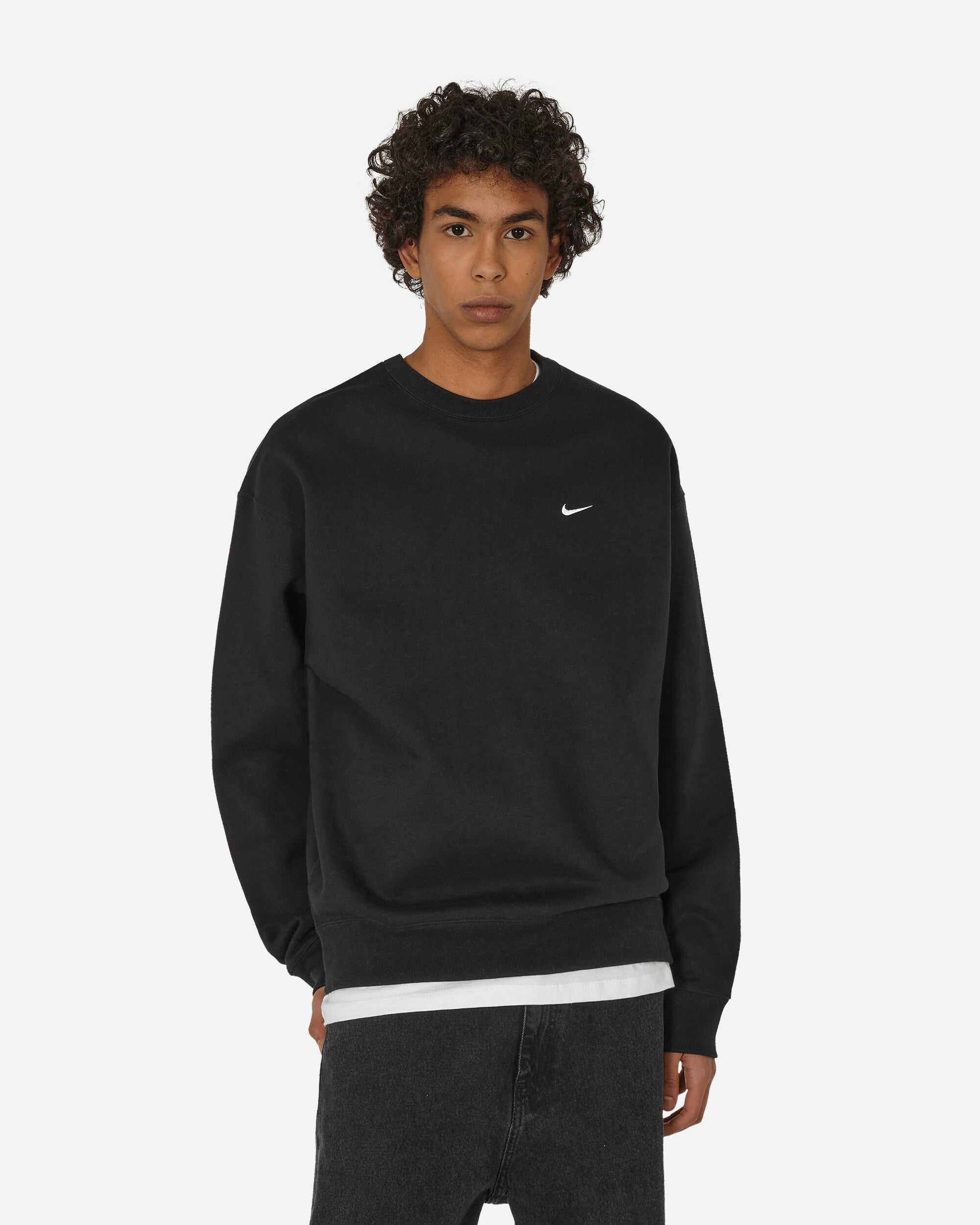 Solo Swoosh Crewneck Sweatshirt Black