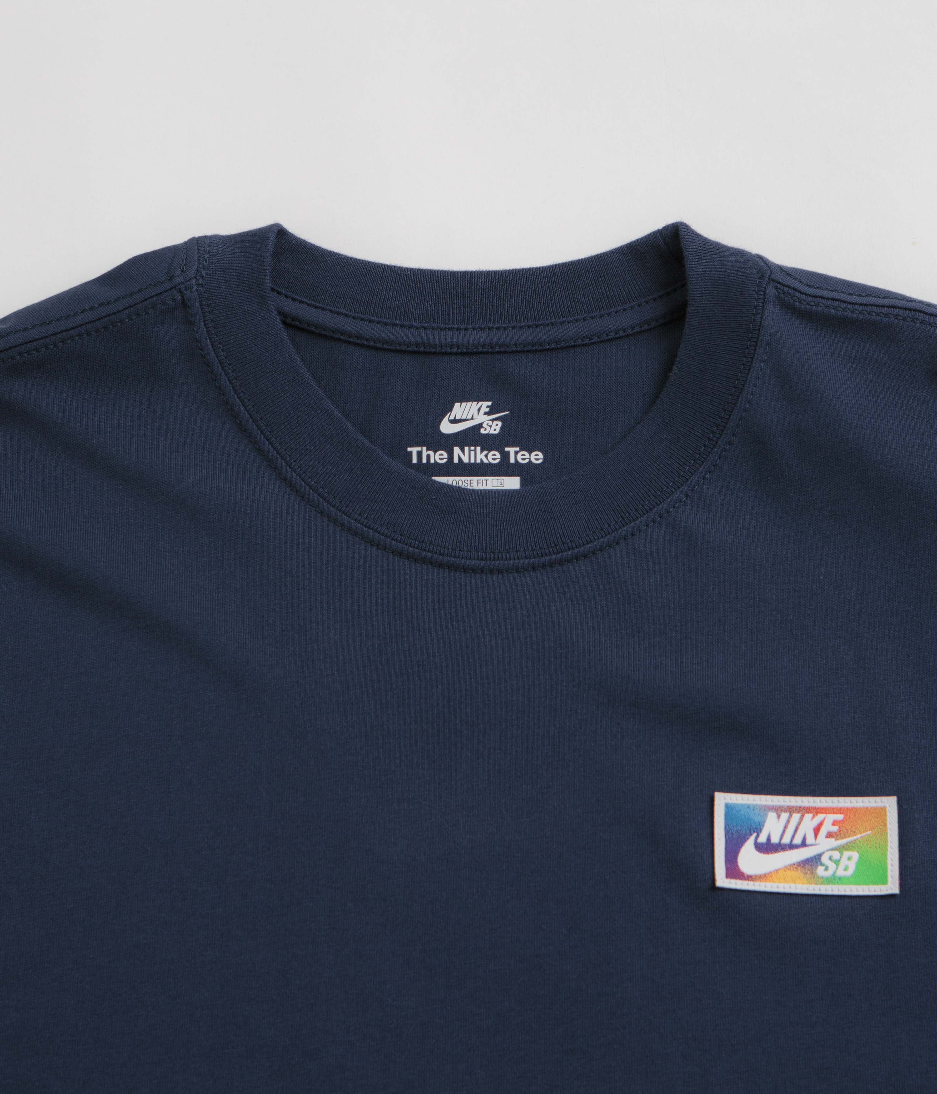 Nike SB Thumbprint T-Shirt - Midnight Navy