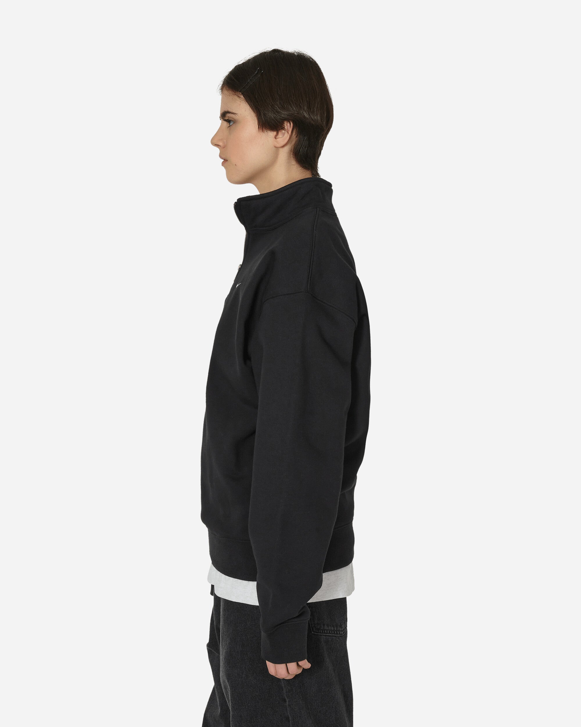 Solo Swoosh 1/4 Zip Sweatshirt Black