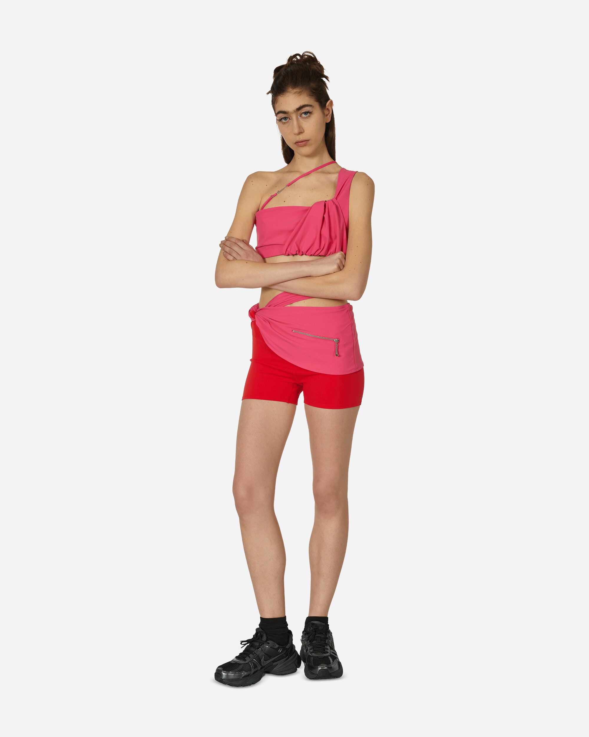 JACQUEMUS Pareo Shorts University Red / Watermelon